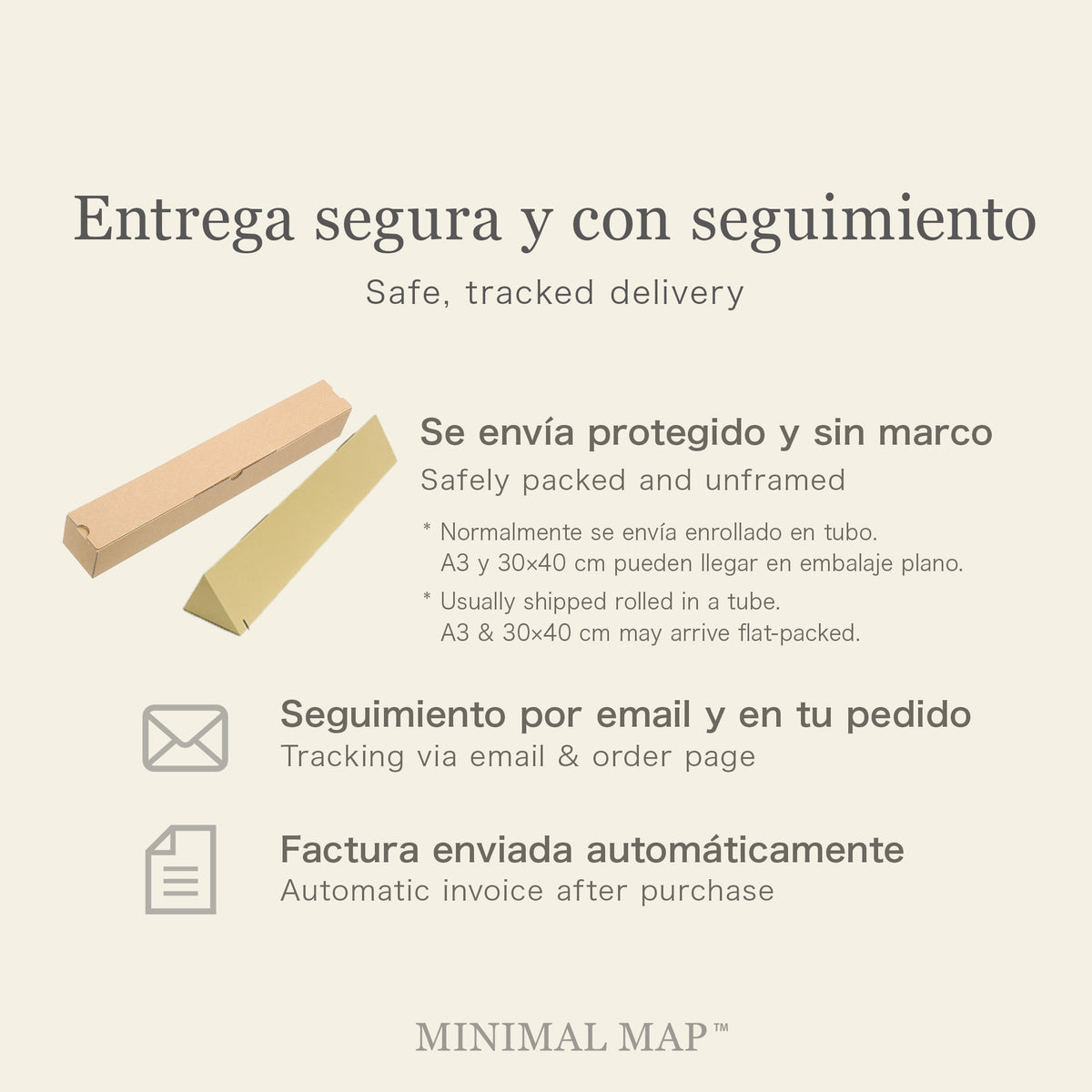 Póster mapa de Japón – Lámina minimalista (japonés e inglés)